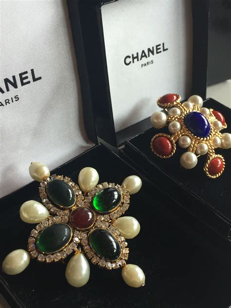 vinteage chanel jewelry|vintage Chanel brooch.